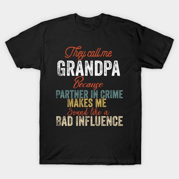 Funny Grandpa Shirt Birthday Christmas Gift for Grandad T-Shirt by Design stars 5